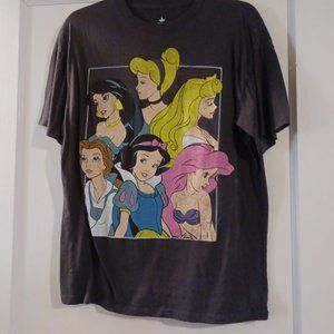 DISNEY PRINCESS - T Shirt, Black, Medium Size